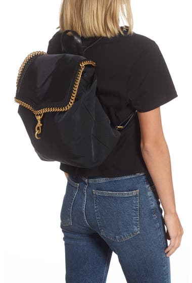 Genti Femei Rebecca Minkoff Woven Chain Backpack Black image1