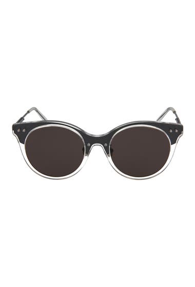Ochelari Femei Bottega Veneta 52mm Round Sunglasses Shiny Crystal