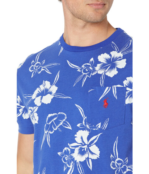 Imbracaminte Barbati Polo Ralph Lauren Classic Fit Floral Jersey T-Shirt Sapphire Star Pacific Hibiscus image2