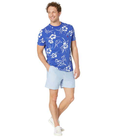 Imbracaminte Barbati Polo Ralph Lauren Classic Fit Floral Jersey T-Shirt Sapphire Star Pacific Hibiscus image3