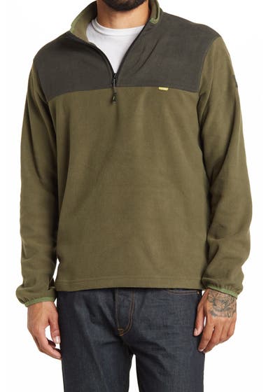 Imbracaminte Barbati HAWKE AND CO HAWKE AND CO Fleece Rugged 14 Zip Pullover Olive Night Loden