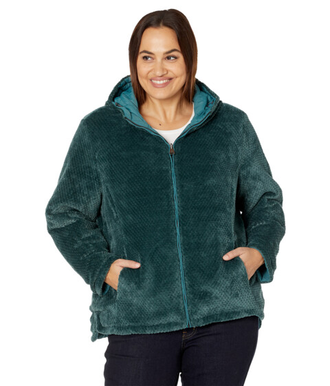 Imbracaminte Femei Free Country Plus Size Cloud Lite Reversible Jacket with Hood Basil image1