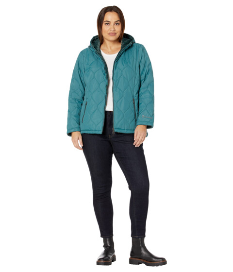Imbracaminte Femei Free Country Plus Size Cloud Lite Reversible Jacket with Hood Basil image4