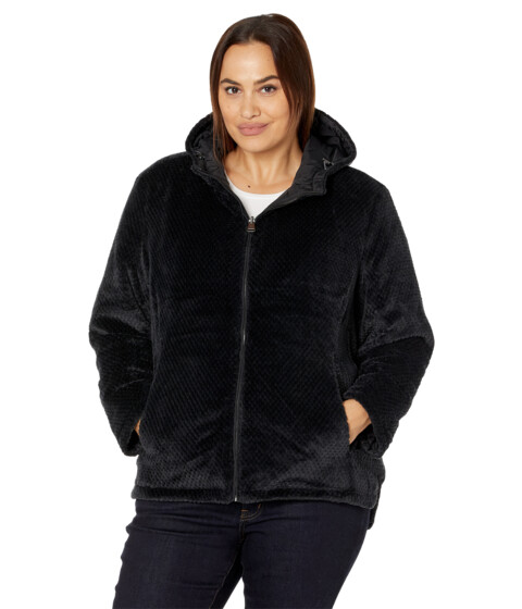 Imbracaminte Femei Free Country Plus Size Cloud Lite Reversible Jacket with Hood Black image1