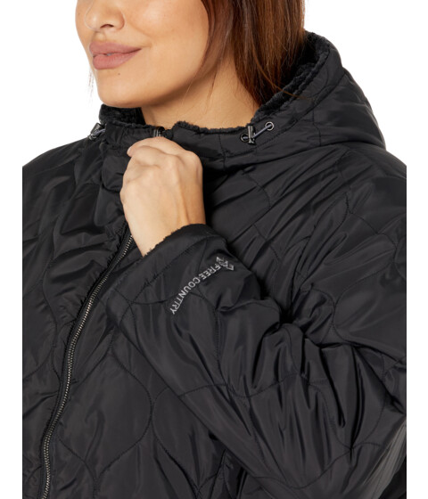 Imbracaminte Femei Free Country Plus Size Cloud Lite Reversible Jacket with Hood Black image3