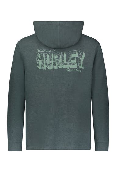 Imbracaminte Barbati Hurley Welcome to Paradise Thermal Knit Hoodie Teal image3