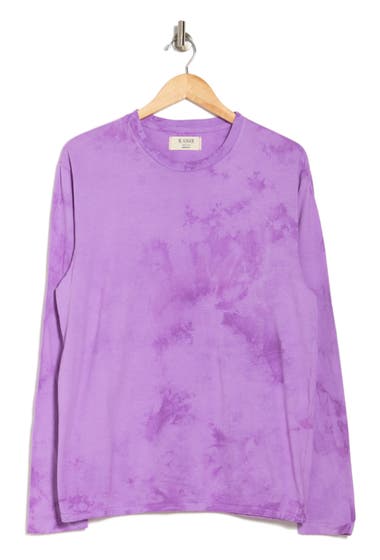 Imbracaminte Barbati MSINGER Tie Dye Long Sleeve T-Shirt Berry image2