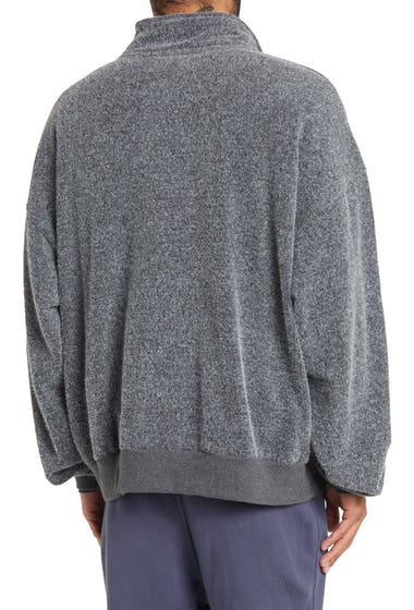 Imbracaminte Barbati John Elliott Teddy Long Sleeve Half Zip Pullover Charcoal image1
