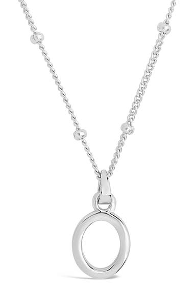 Bijuterii Femei Sterling Forever Sterling Silver Initial Necklace Silver-O image