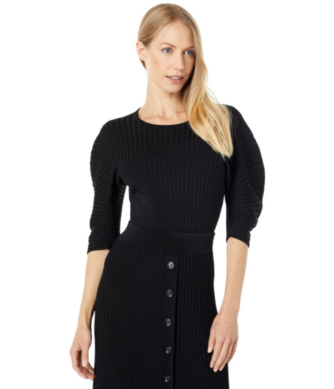 Imbracaminte Femei BCBGMAXAZRIA Pleated Sweater Top Black
