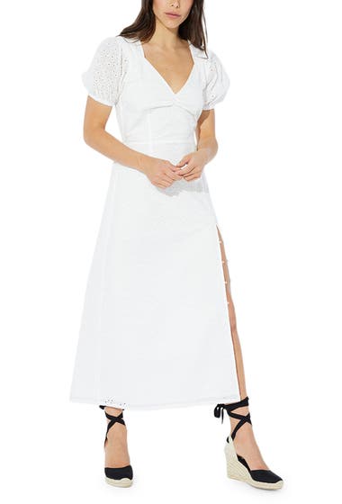 Imbracaminte Femei MINKPINK Idalia Cotton Eyelet Midi Dress Off White image0