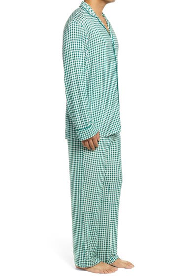 Imbracaminte Barbati Nordstrom Moonlight Pajamas Green Evergreen Gingham image2