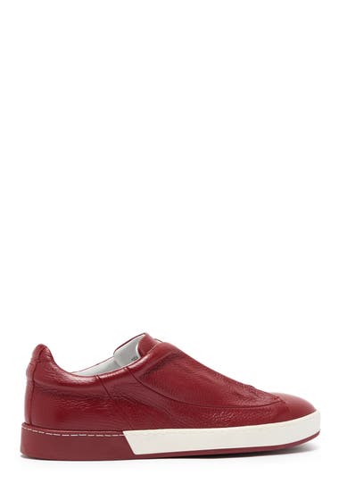 Incaltaminte Barbati Bacco Bucci Pinto Leather Slip-On Sneaker Red image2