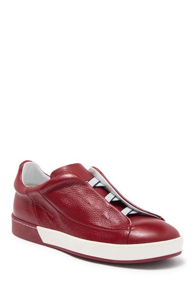 Incaltaminte Barbati Bacco Bucci Pinto Leather Slip-On Sneaker Red image