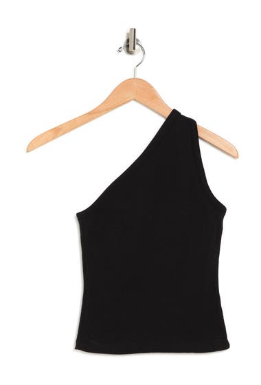 Imbracaminte Femei RDI One-Shoulder Rib Top Black image