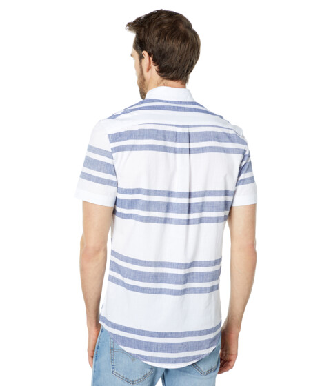 Imbracaminte Barbati US Polo Assn Short Sleeve Yarn-Dye Slub Stripe Woven Shirt Optic White image1