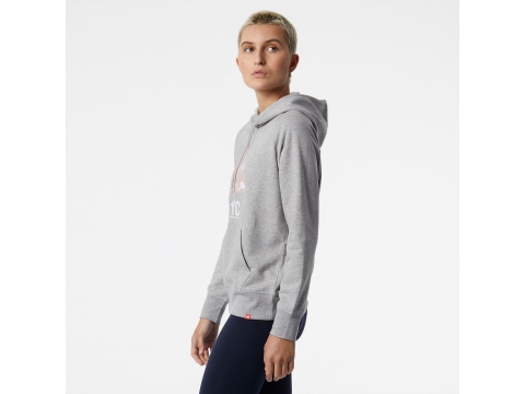 Imbracaminte Femei New Balance Women's NYC Marathon Essentials Pullover Hoodie Grey image1
