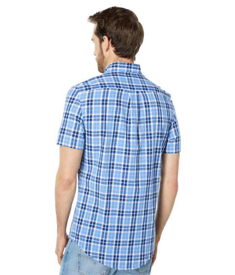 Imbracaminte Barbati US Polo Assn Short Sleeve Solid Madras Woven Shirt East End Blue image1