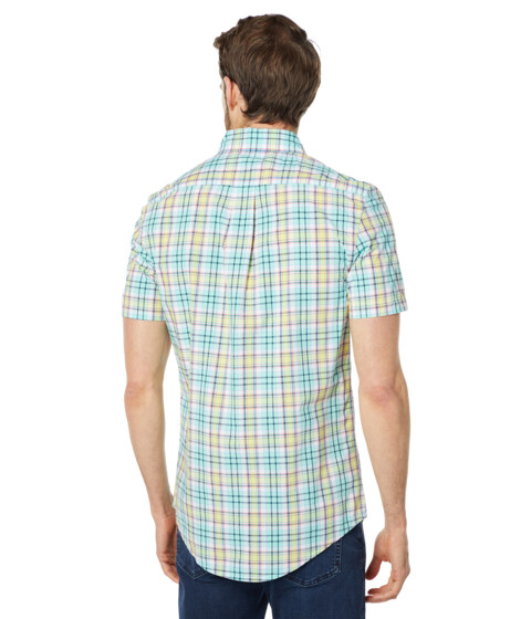 Imbracaminte Barbati US Polo Assn Short Sleeve Canvas Madras Woven Shirt Summer Mint image1