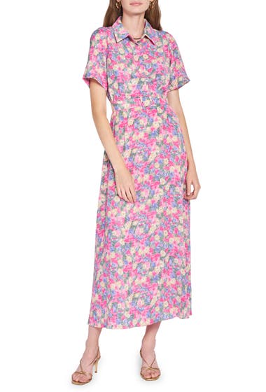 Imbracaminte Femei EN SAISON Floral Print Belted Shirtdress Multi image