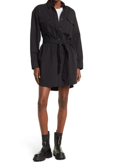 Imbracaminte Femei RAG AND BONE Full Placket Mini Dress Black image