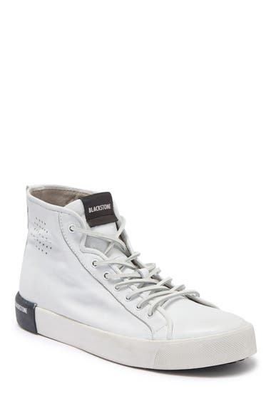 Incaltaminte Barbati Blackstone PM43 Slip-On High Top Sneaker White Leather image