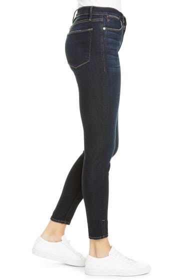 Imbracaminte Femei FRAME Le High Slit Hem Ankle Skinny Jeans Copa image2
