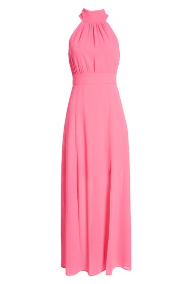 Imbracaminte Femei Eliza J Halter Neck Slim Maxi Dress Pink image4