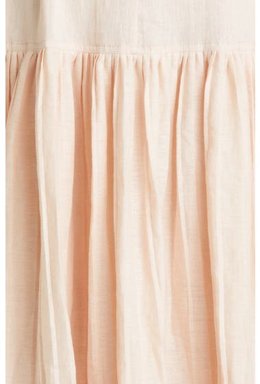 Imbracaminte Femei Rebecca Taylor Belted Sleeveless Linen Maxi Dress Sunset Pink image5
