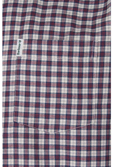 Imbracaminte Barbati Barbour Thermo Tech Thornley Check Button-Down Shirt Red image4