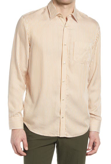 Imbracaminte Barbati NN07 Errico Stripe Button-Up Shirt Light Canela image