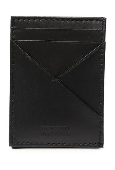 Genti Barbati Kenneth Cole Faraway Leather Card Holder Black