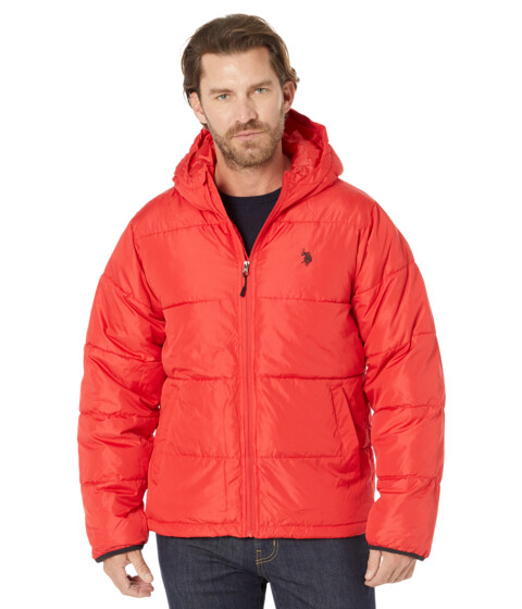 Incaltaminte Femei US Polo Assn Rolled Padded Puffer Engine Red
