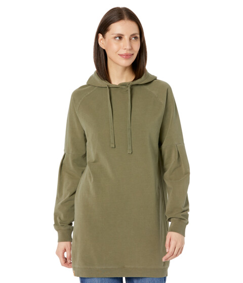 Imbracaminte Femei tentree Oversized French Terry Hoodie Dress Olive Night Green