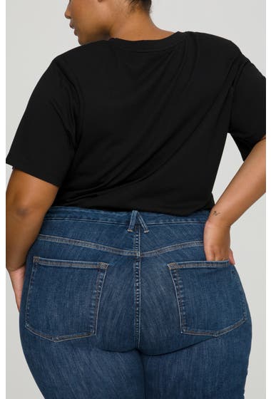 Imbracaminte Femei Good American Strong Shoulder T-Shirt Black image1