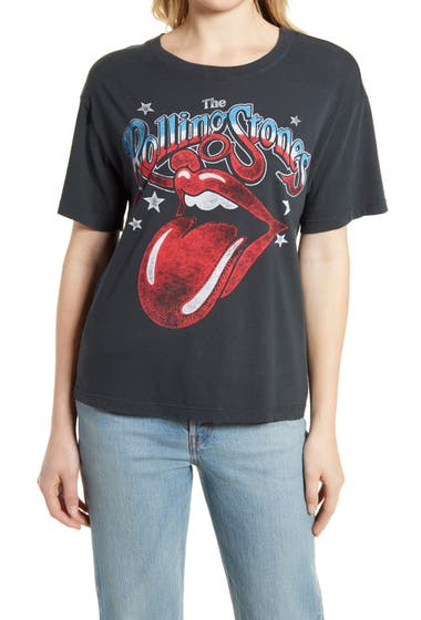 Imbracaminte Femei Daydreamer Rolling Stones 1981 Boyfriend Graphic Tee Vintage Black image