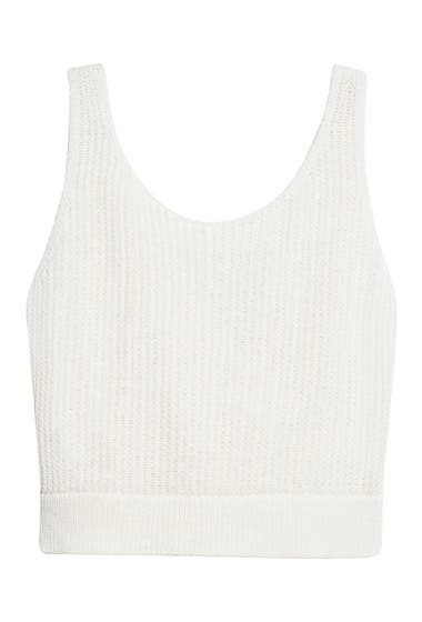 Imbracaminte Femei Vince Crossover Ribbed Cotton Tank Off White image4