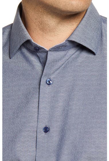Imbracaminte Barbati Nordstrom Trim Fit Non-Iron Dobby Dress Shirt Navy Txt Micro Dobby image1