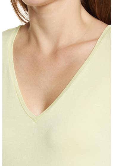 Imbracaminte Femei Halogen supsup V-Neck Tunic T-Shirt Green Wheat image3