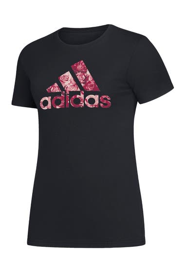 Imbracaminte Femei adidas Rose Fill Badge of Sport Graphic T-Shirt Black image2