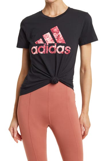 Imbracaminte Femei adidas Rose Fill Badge of Sport Graphic T-Shirt Black image0