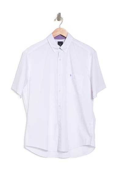 Imbracaminte Barbati TailorByrd Short Sleeve Button Front Shirt White image