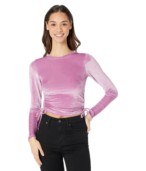 Imbracaminte Femei Madden Girl Long Sleeve Top with Side Shirring Mulberry