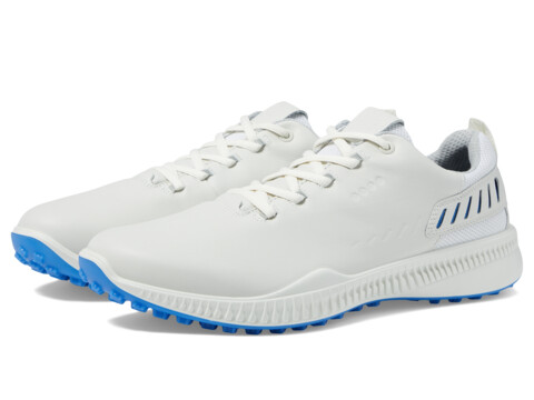 Incaltaminte Barbati ECCO Golf S-Hybrid Hydromax Golf Shoes WhiteWhiteBlue Cow Leather