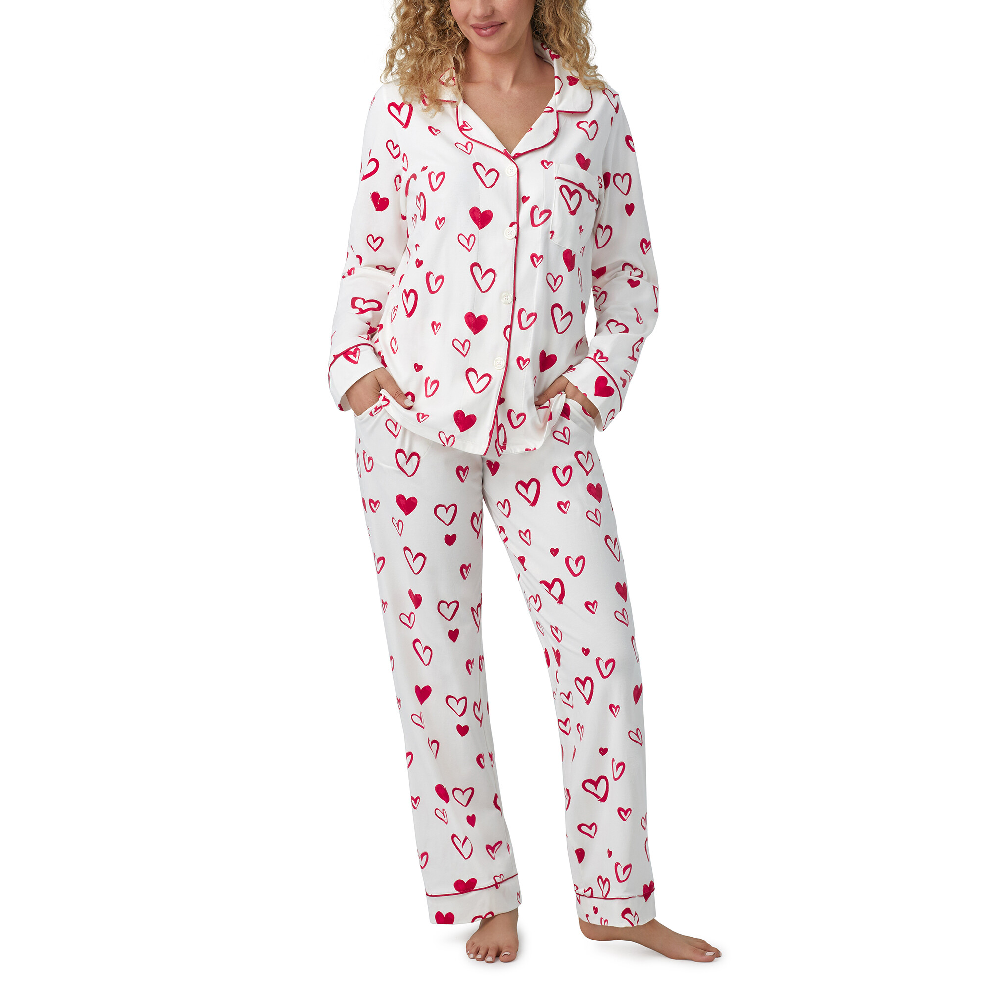 Imbracaminte Femei BedHead Pajamas Long Sleeve Classic PJ Set Love Is in the Air