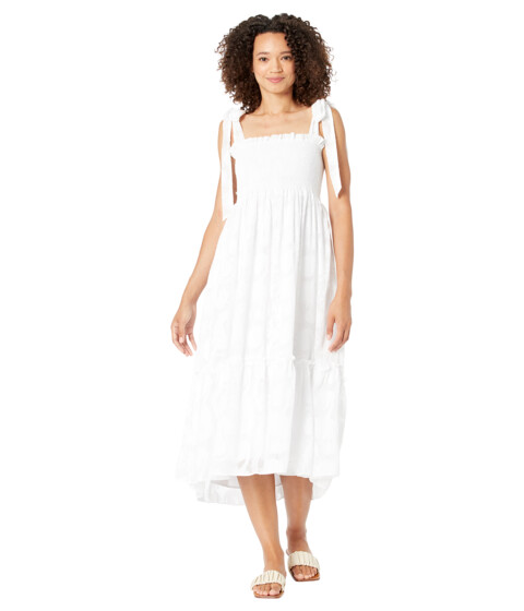 Imbracaminte Femei Lilly Pulitzer Rivera Midi Dress Resort White Tangerine Dream Poly Clip Jacquard