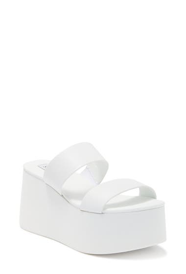 Incaltaminte Femei Steve Madden Romy Platform Sandal White Leat image13