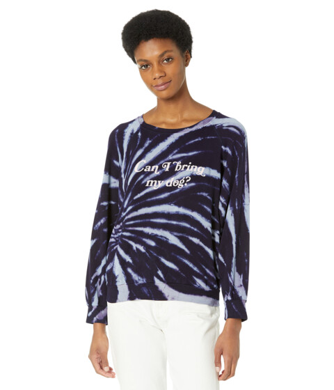 Imbracaminte Femei good hYOUman Emerson - Can I Bring My Dog - Long Sleeve Top Twisted Blue Ombre