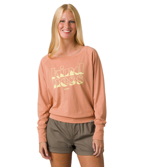 Imbracaminte Femei Prana Organic Graphic Long Sleeve Pink Sand Kindness