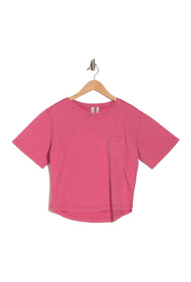 Imbracaminte Femei Z By Zella Fade In Washed Short Sleeve Studio Tee Pink Chateau image